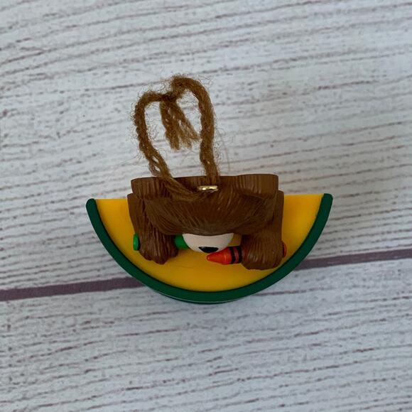 Vintage Crayola Teddy Bear Christmas Tree Ornament by Binney & Smith Inc. 1992 - Picture 6 of 13